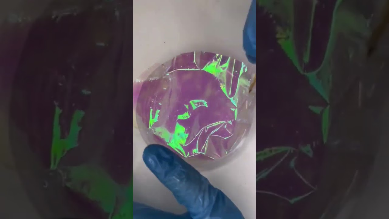 Posavasos con efecto holografico