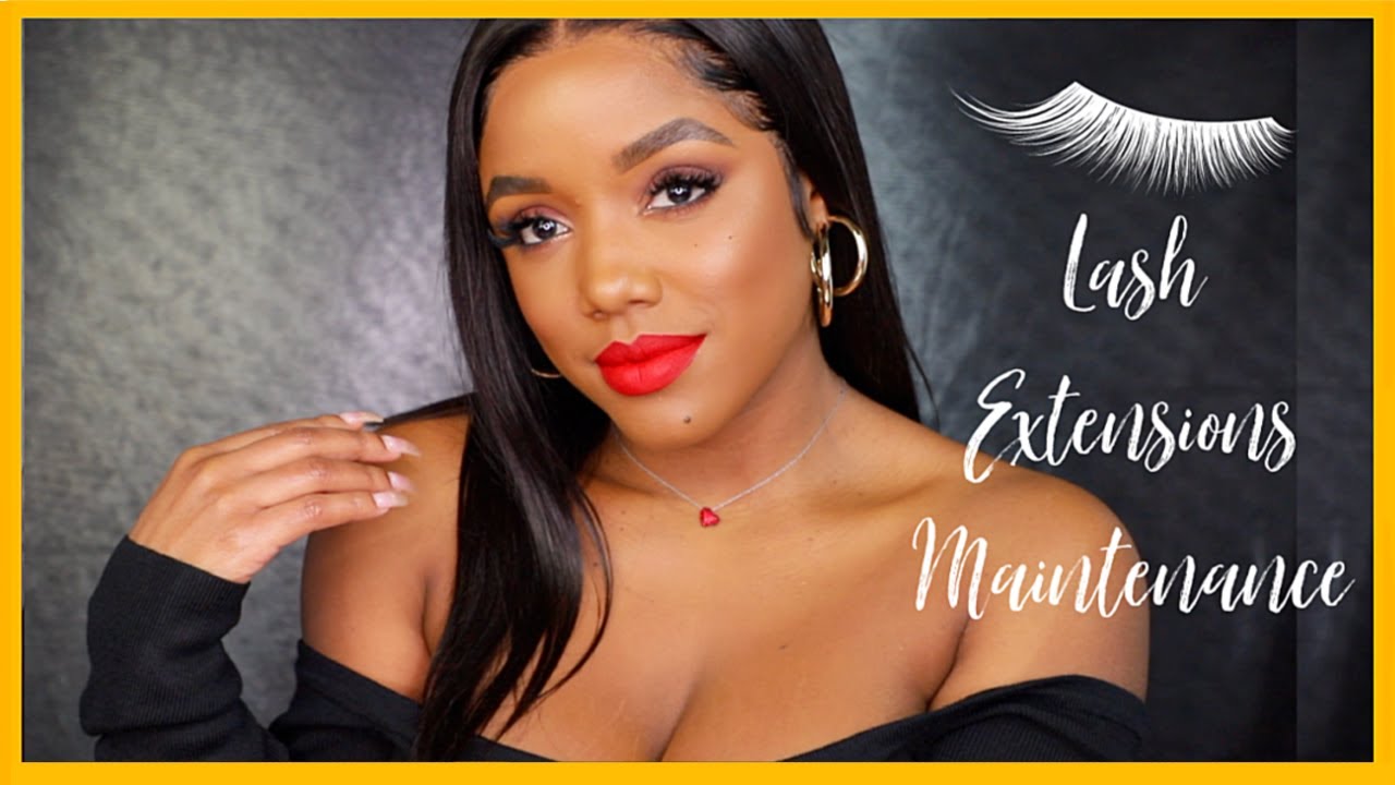 HOW I CLEAN & WEAR MAKEUP WITH LASH EXTENSIONS (slight tipsy tutorial) | Ellarie