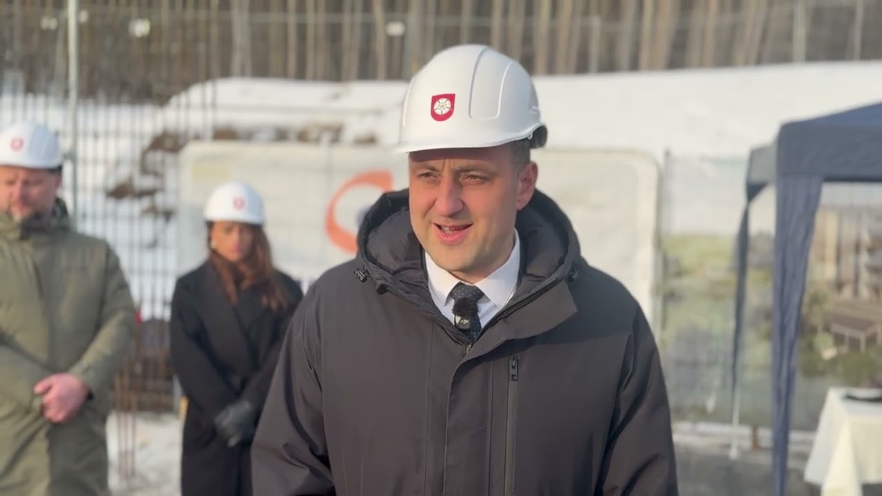 Statybininkų gatvėje oficialiai pradėtos beveik 5 mln. eurų vertės socialinio daugiabučio statybos