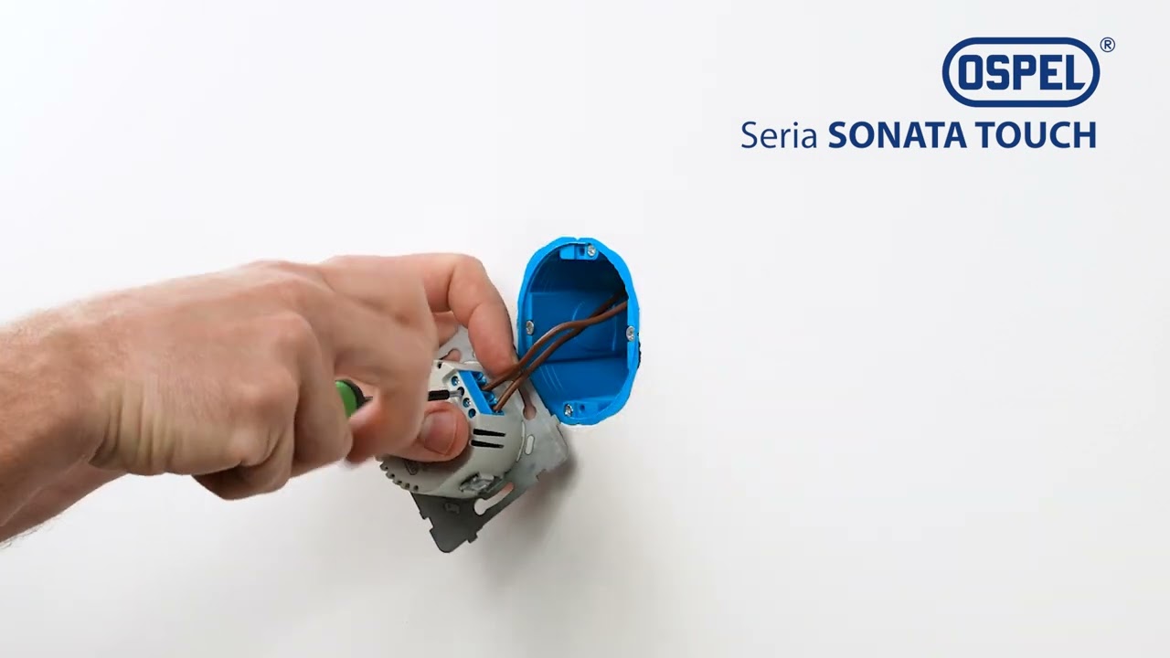 Montaż dotykowego łącznika jednobiegunowego na przykładzie Serii Sonata Touch Ospel