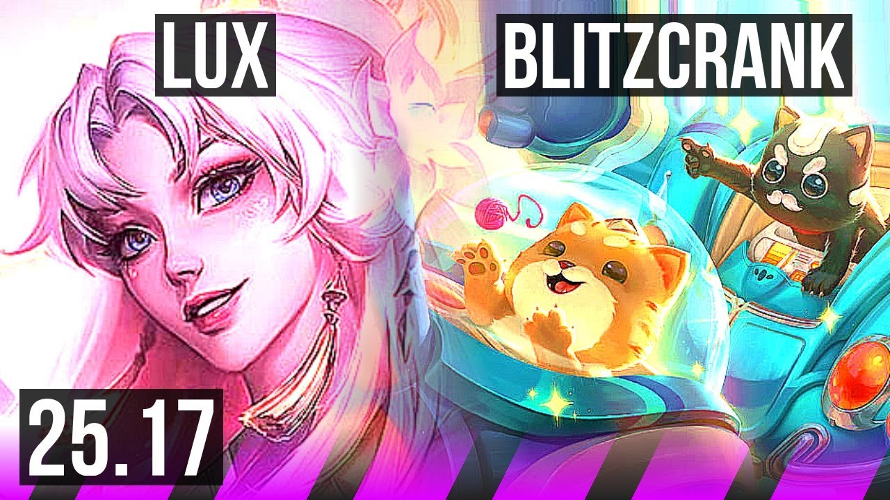 LUX & Caitlyn vs BLITZCRANK & Lucian (SUP) | KR Diamond | 25.17