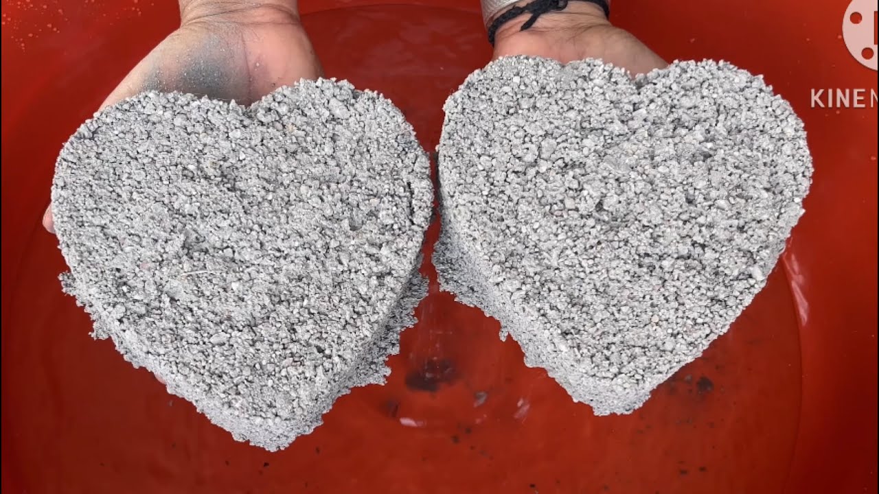 Full gritty texture crumbling in water #satisfying