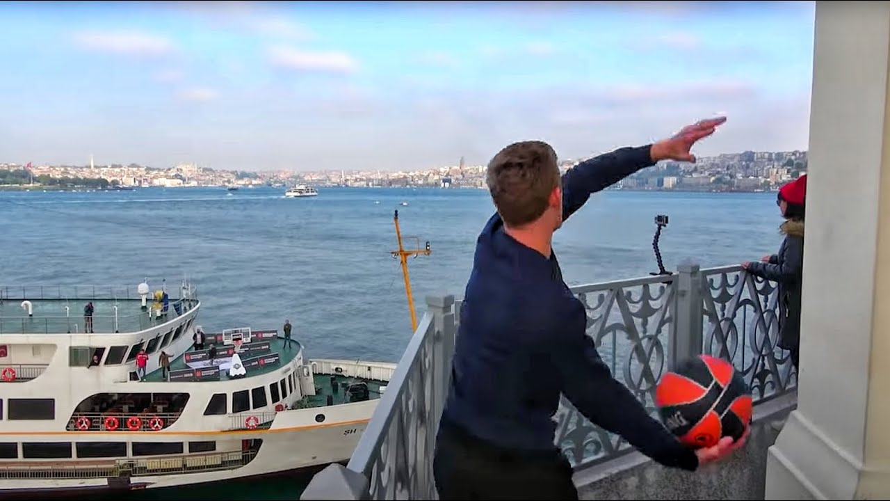 IMPRESSIVE LIGHTHOUSE TO SHIP TRICK SHOT