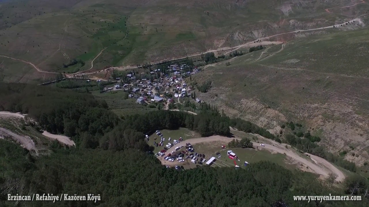Erzincan Refahiye Kazören Köyü Hava Drone Çekimi 2017  / Yürüyen Kamera