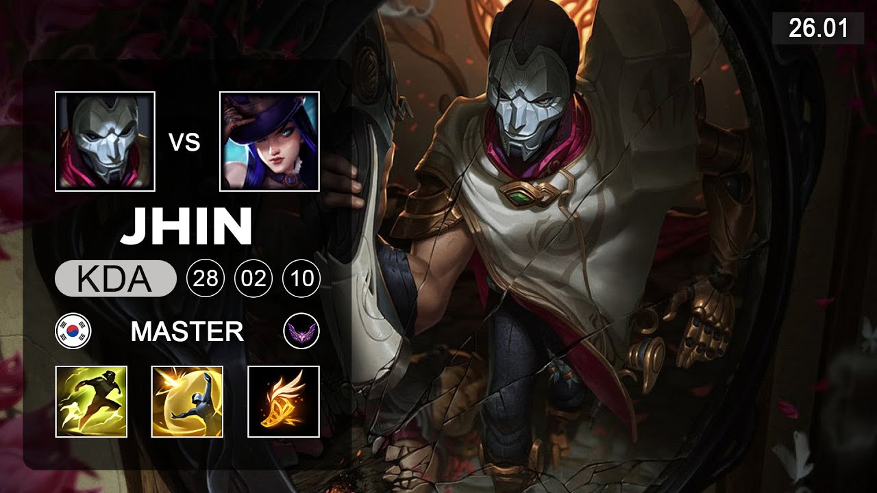 Jhin vs Caitlyn ADC - KR Master - Patch 26.01 Season 16