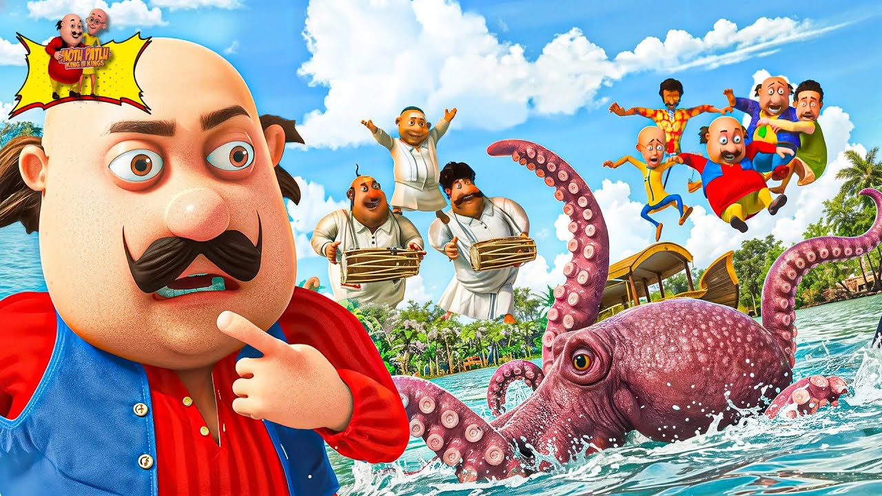 Sea Monster Ne Kara Motu Patlu Per Attack | Motu Ka New Sea Adventure | Motu Patlu |