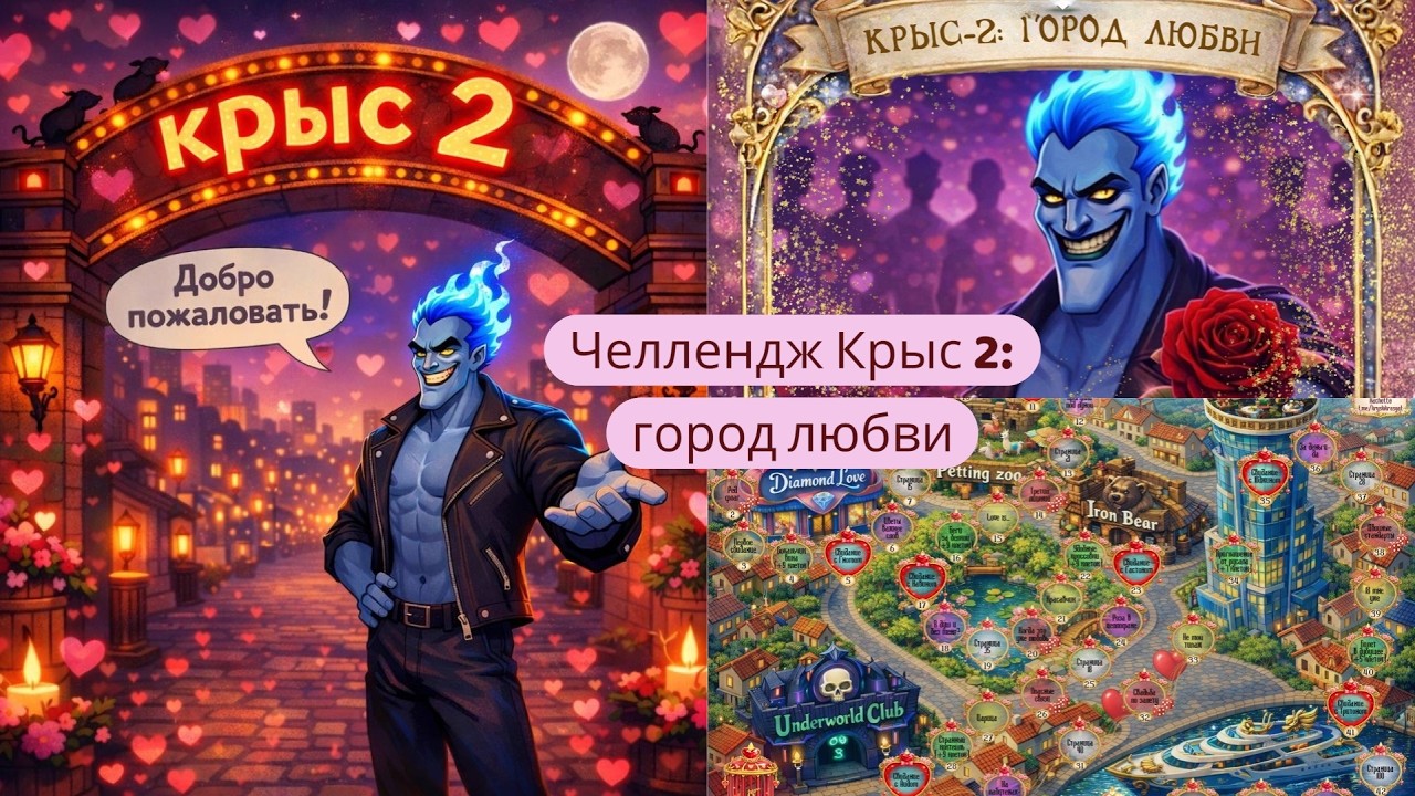 ХОББИ-ВЛОГ:  Челлендж Крыс 2: Город Любви