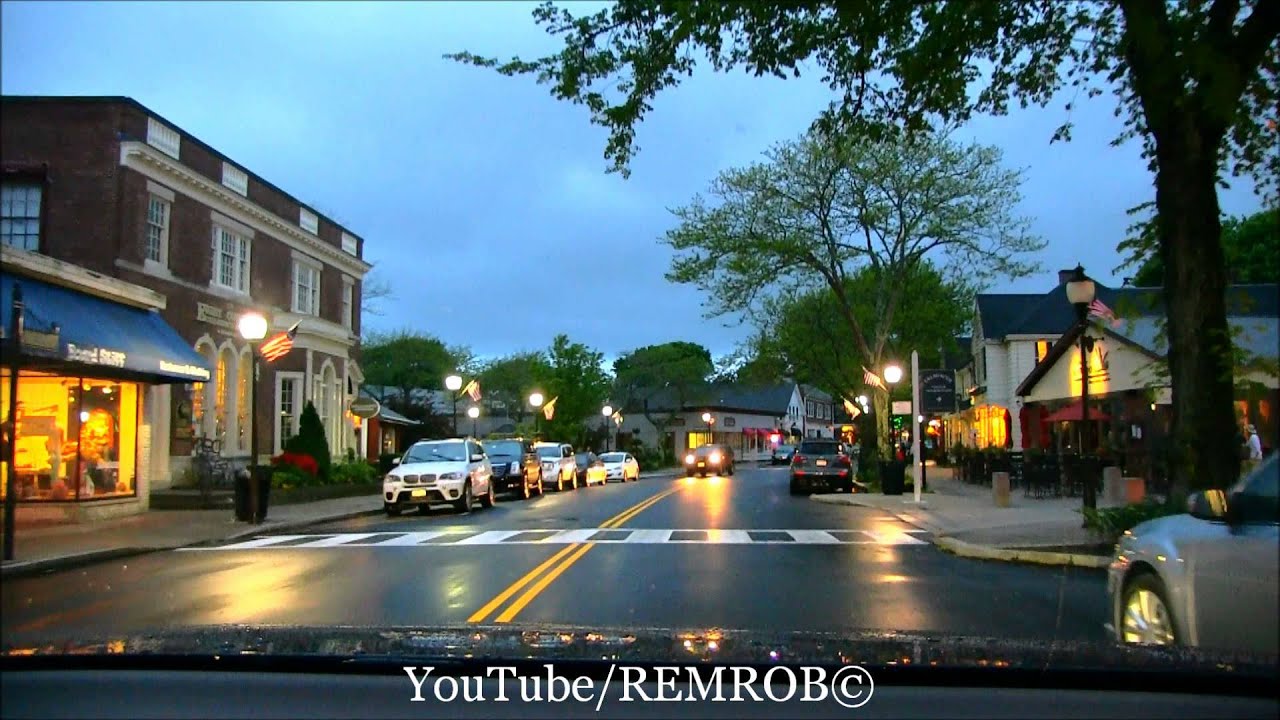 Falmouth, MA  Evening Drive, Main Street