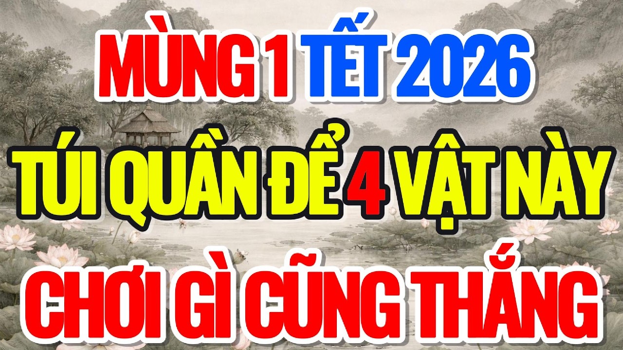 MÙNG 1 TẾT NGUYÊN ĐÁN 2026, ĐỂ 4 VẬT TÚI QUẦN, CHƠI GÌ CŨNG THẮNG - Lời Phật Dạy #loiphatday