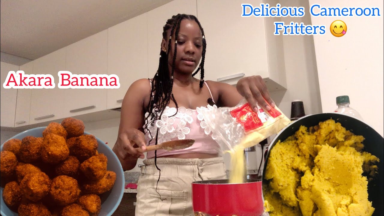 How To Make The Best Cameroon Snack - Akara Banana With Garri