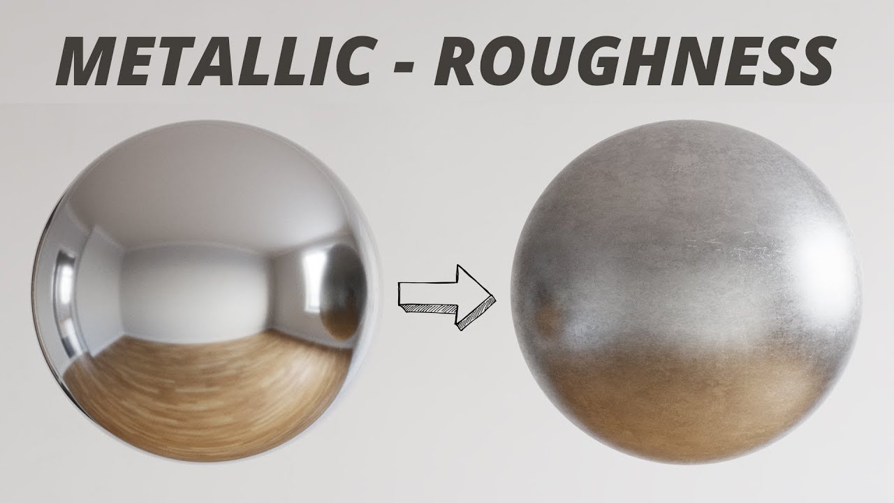 V-Ray Metallic Roughness - Metales envejecidos
