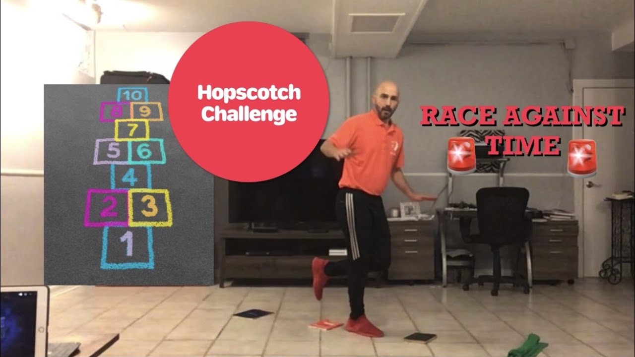 PE At Home: “Hopscotch” Challenge