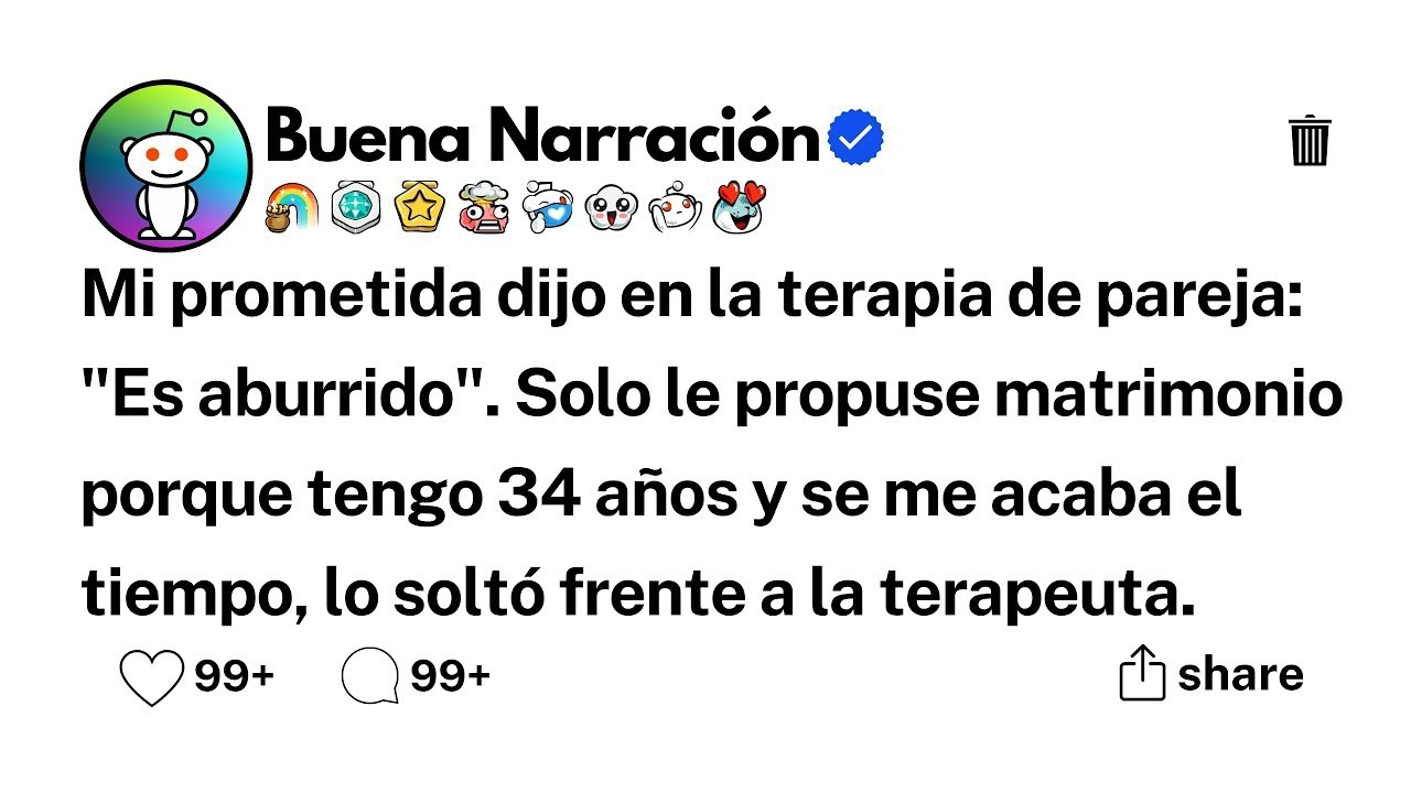 Mi prometida dijo en la terapia de pareja