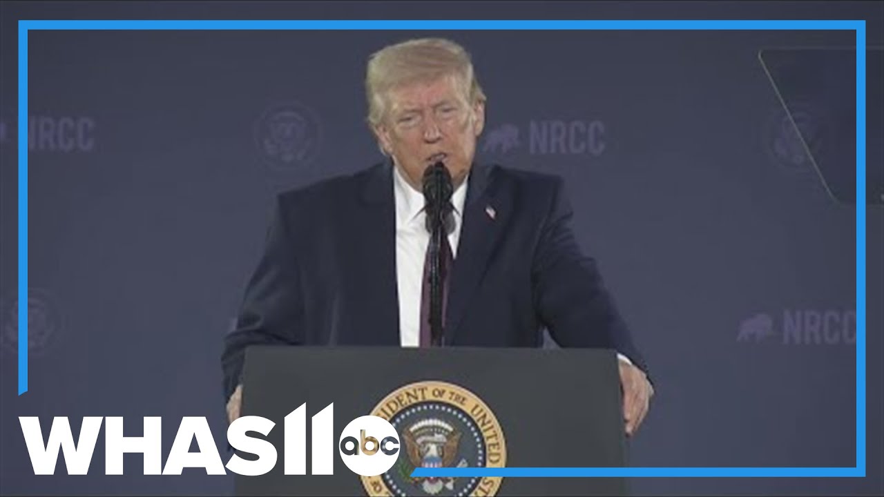 Trump speaks at Union Station, warns of National Guard at airports