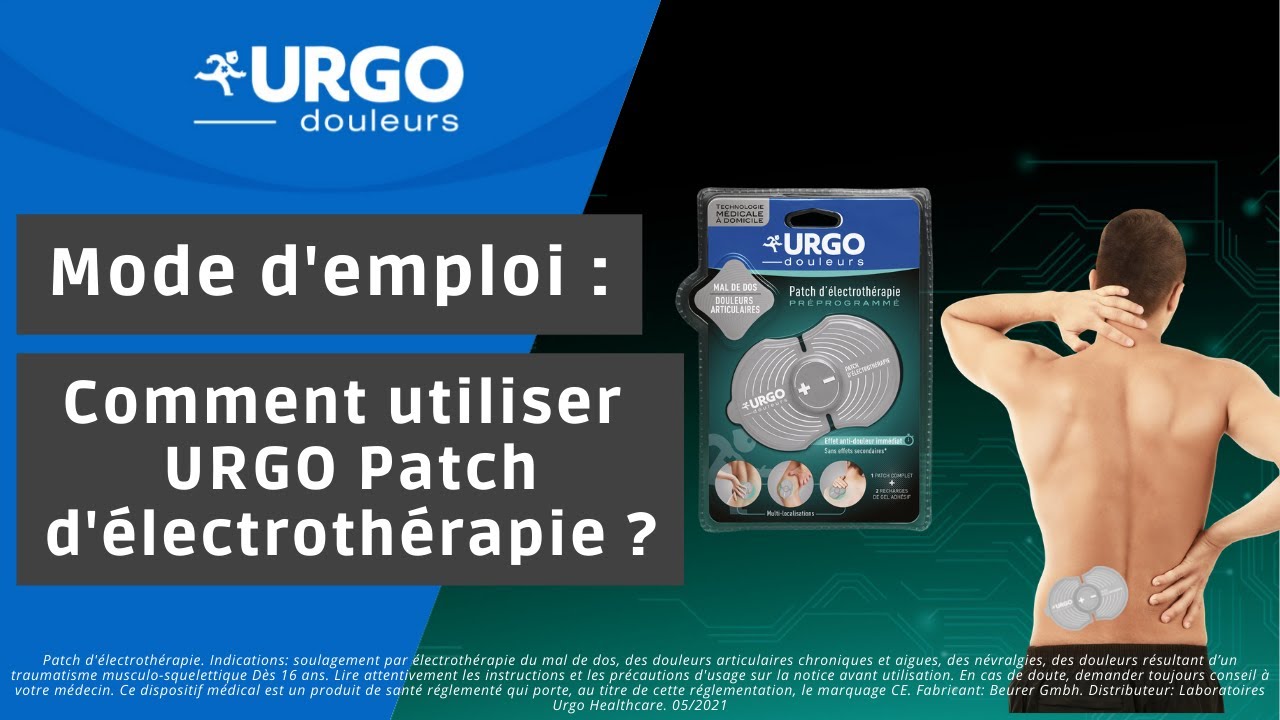 Mode d'emploi -  Comment utiliser le patch d'électrothérapie URGO ?