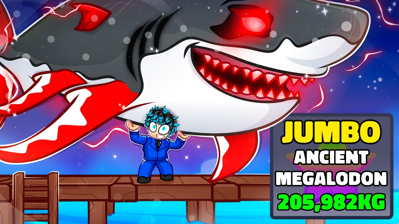 Я поймал первого гигантского мегалодона на Fisch (мировой рекорд веса)