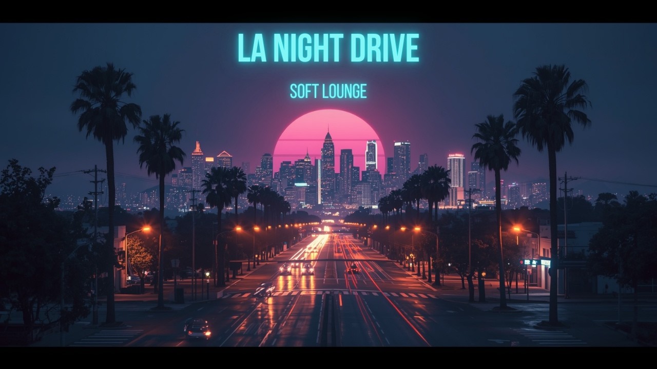 Los Angeles Night Drive 🌴 Chill Lounge Ambient Music (1 Hour)