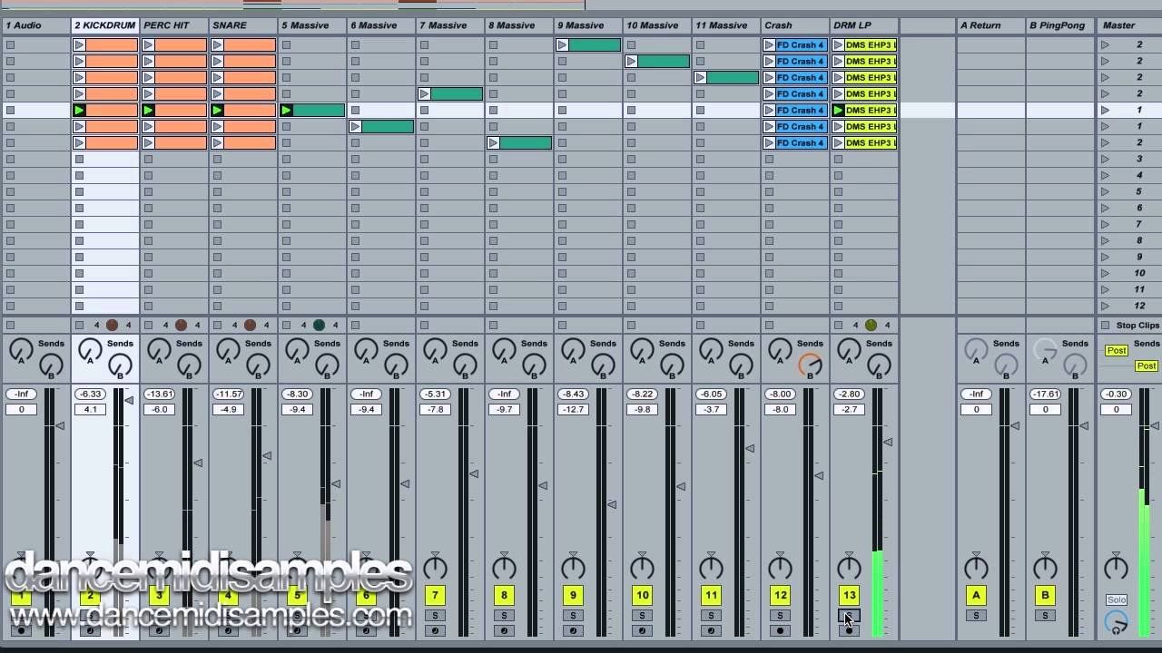 Free Ableton Live Pack - NI Massive EDM Sequences Vol 1