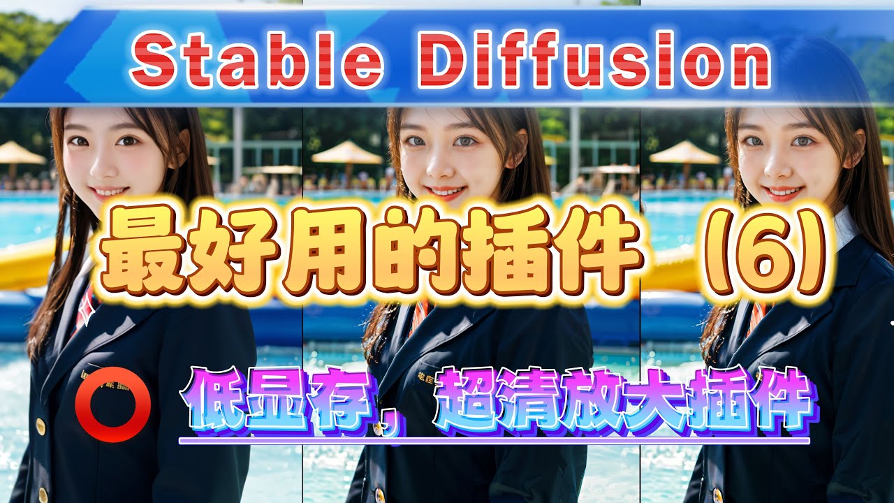 【SD超清放大、修复细节插件】4G显存可用，低显存福音！低分辨率图放大到10K图详细过程！Stable Diffusion目前最好用的插件(6)