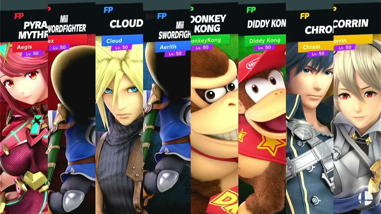 Super Smash Bros Ultimate Amiibo Fights Team Battle at Coloseum