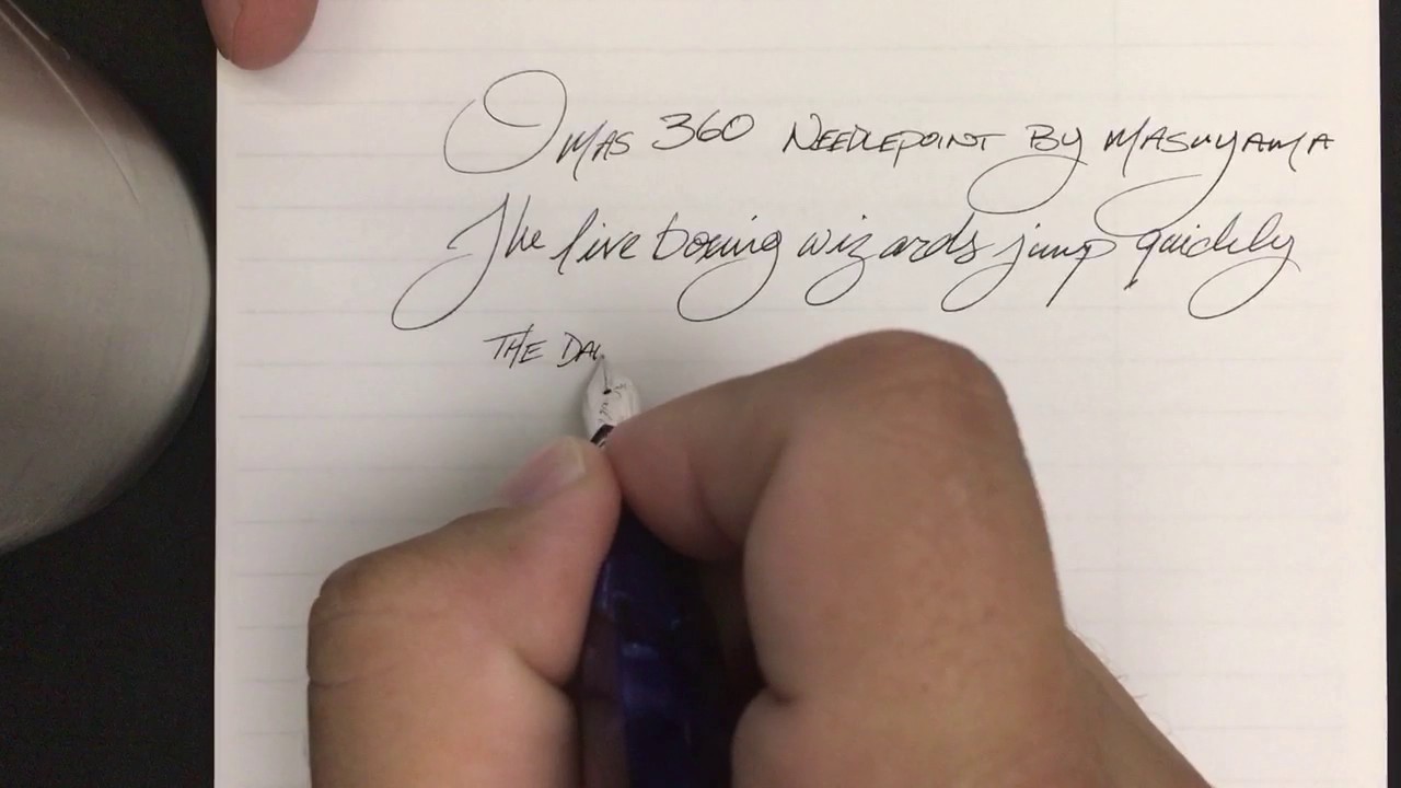 Omas 360 Blue Pearl with Masuyama Needle Point (part 2)