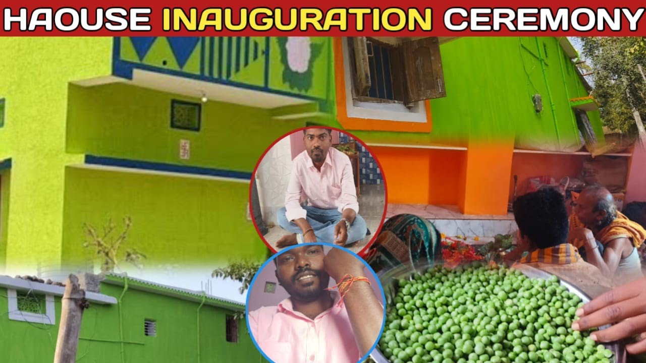House inauguration ceremony at our village 
