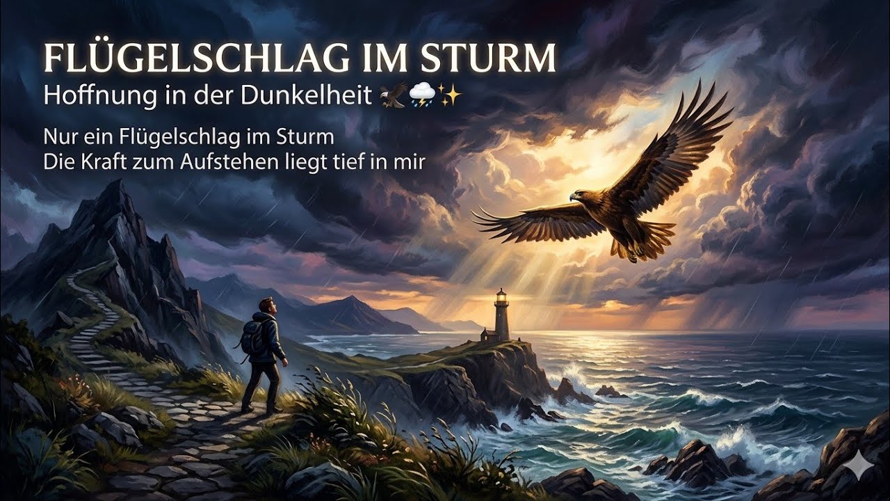 Fl&uuml;gelschlag im Sturm &ndash; Hoffnung in der Dunkelheit 🦅⛈️✨