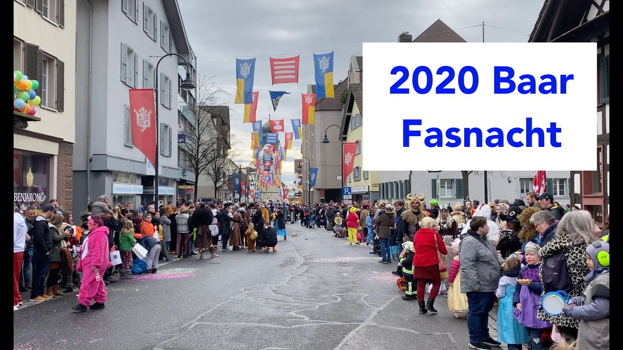 2020 Baar Fasnacht Festival (Carnival) in Baar, Switzerland (Canton Zug)