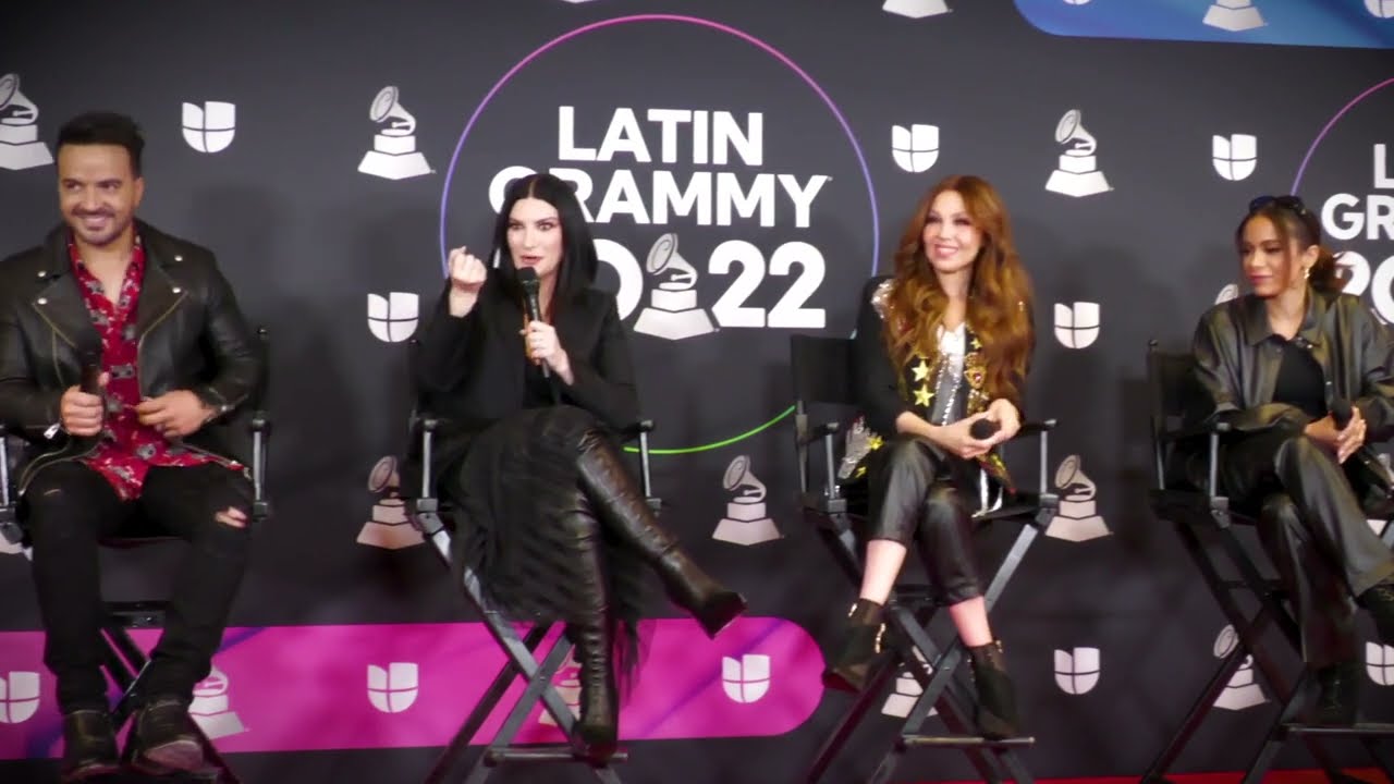 Rueda de Prensa Latin Grammys, Fonsi, Pausini, Thalia, Anitta