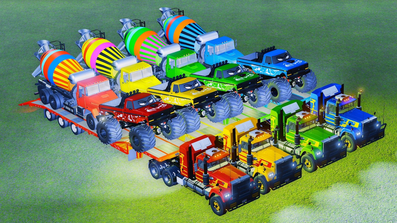 Transporting HUGE Mixer Trucks with Powerful MAN Trucks! 🚚💪 | Farming Simulator 22 #123