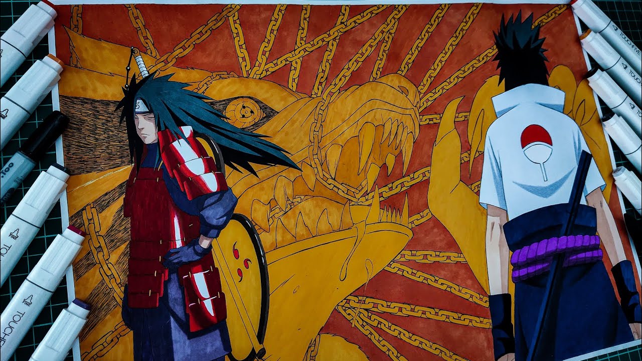 Drawing Naruto Color Spreads Chapter 398 | Naruto | ナルト