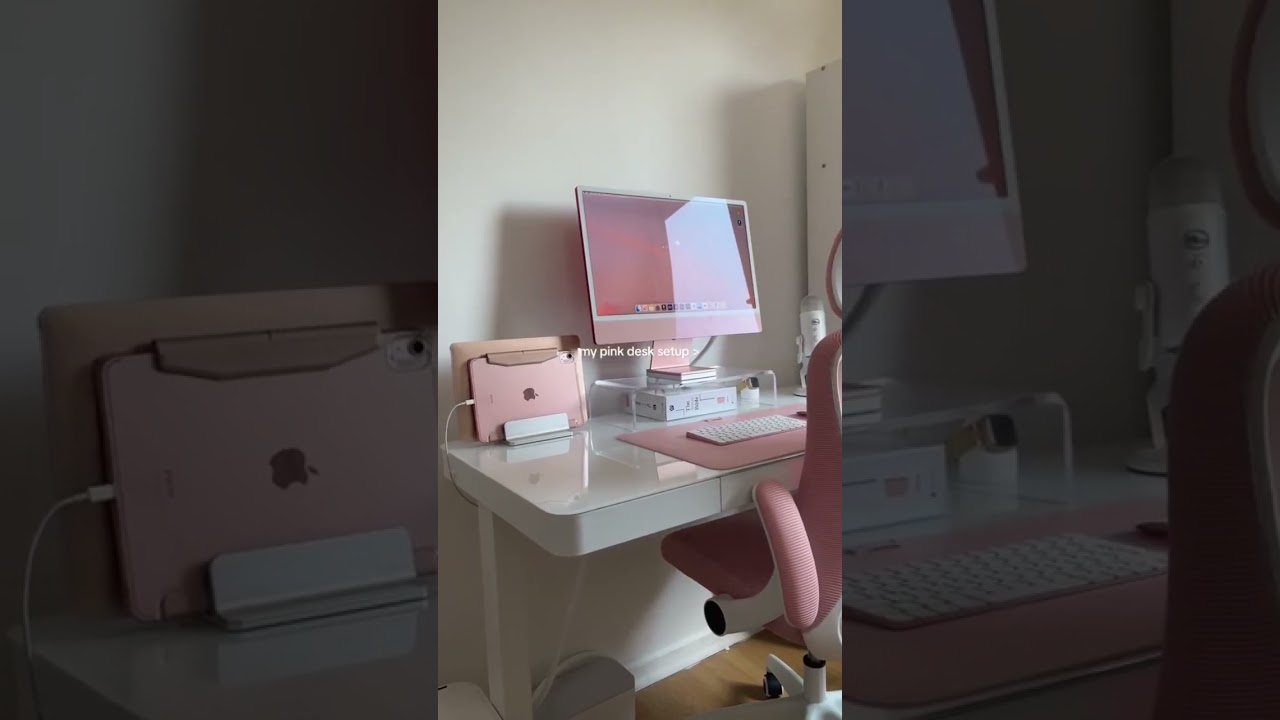 Pink Desk Setup 🌸✨