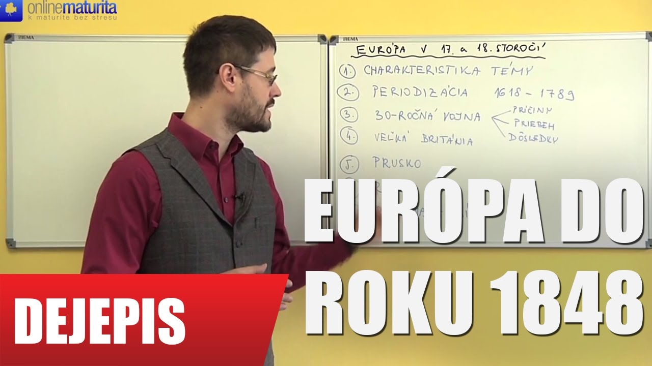 Dejepis - Téma č.21:  Európa do roku 1848