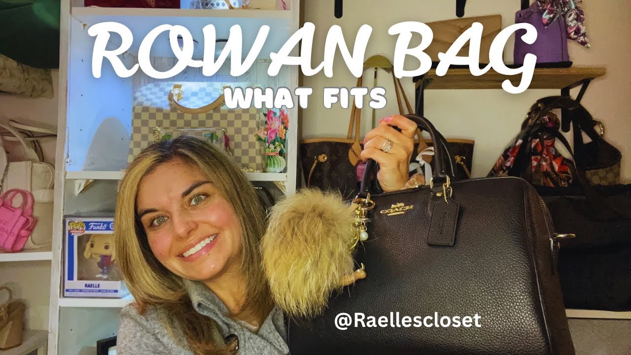 COACH LARGE ROWAN SATCHEL | WHAT FITS? #coach