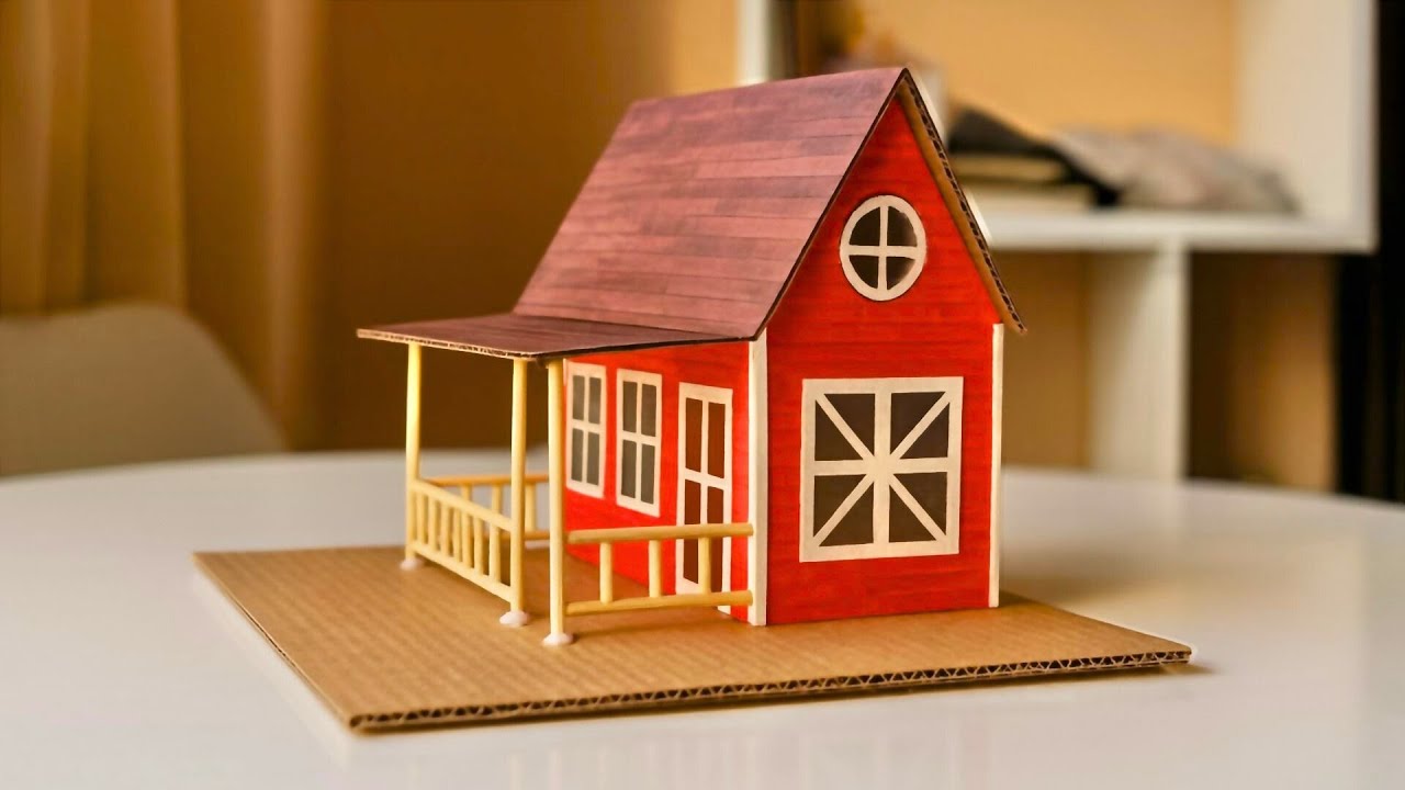 How to make small house with cardboard