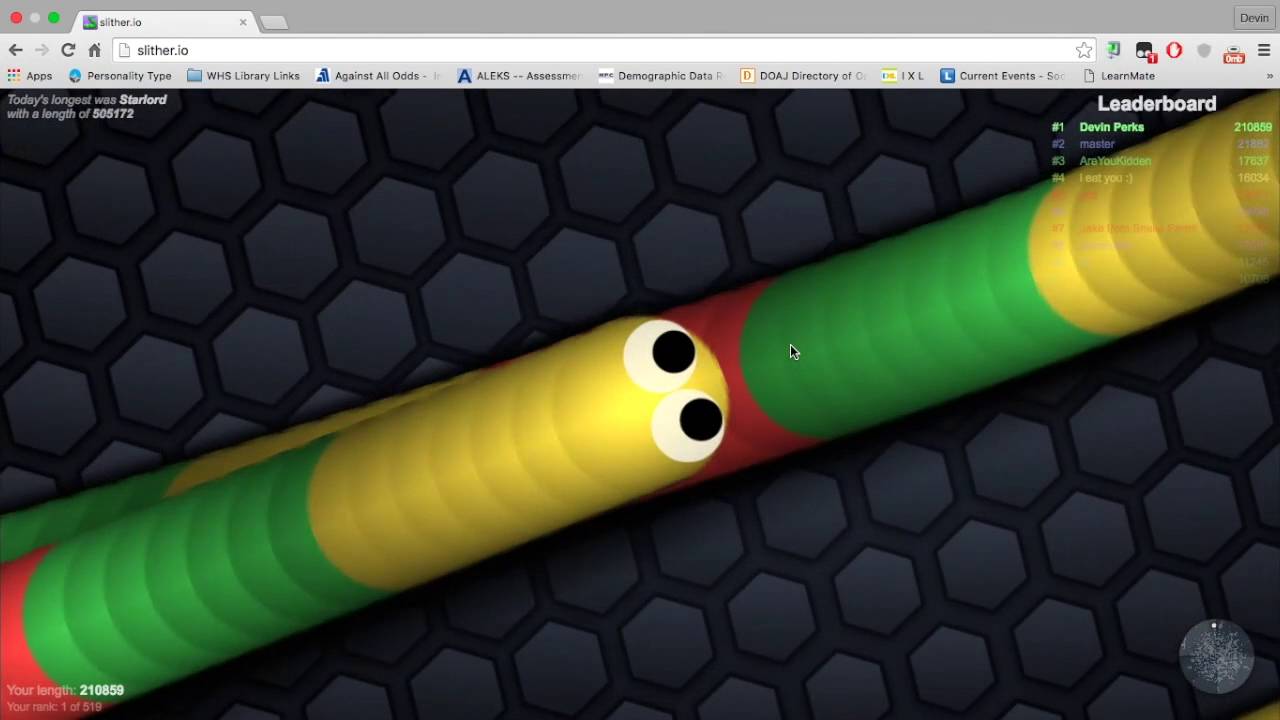 Slither.io 300,000 Mass