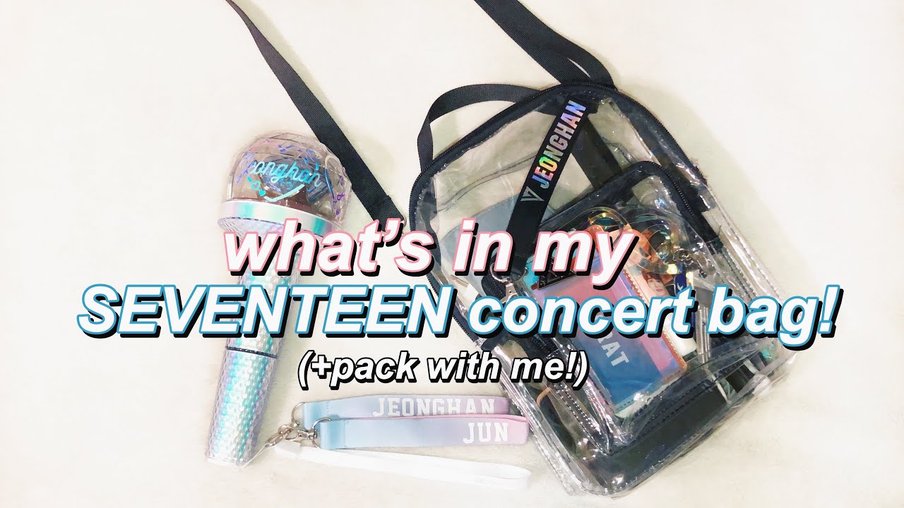 what’s in my seventeen concert bag! (+pack with me!)