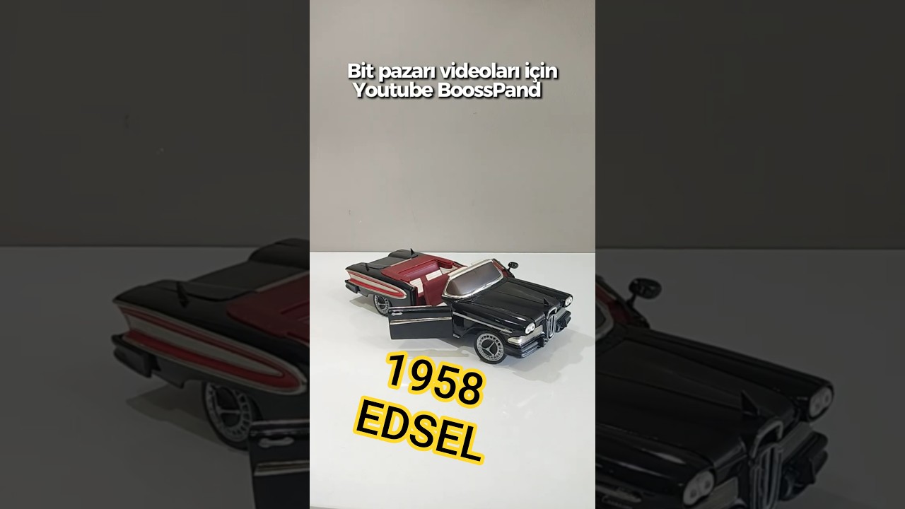 Gaziemir bit pazarından 1958 Edsel marka metal antika ara&ccedil; 200TL ye aldık restore ve test ediyoruz.
