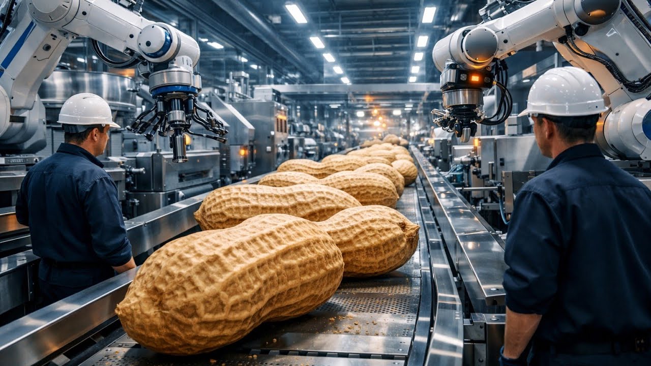 Inside the Planters Factory – (Full Process) How Millions of Roasted Peanuts Are Made