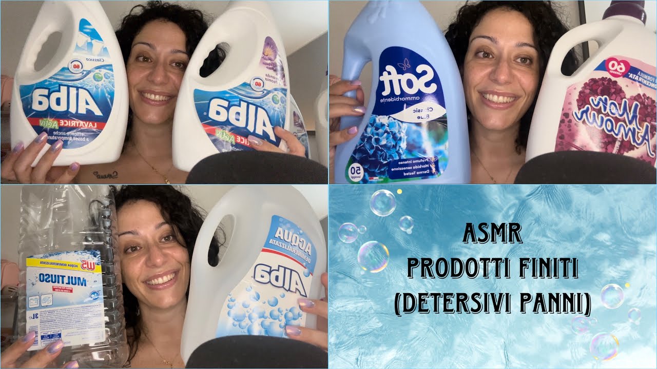 Asmr ~ Prodotti finiti (detersivi panni) ~ Asmr ita