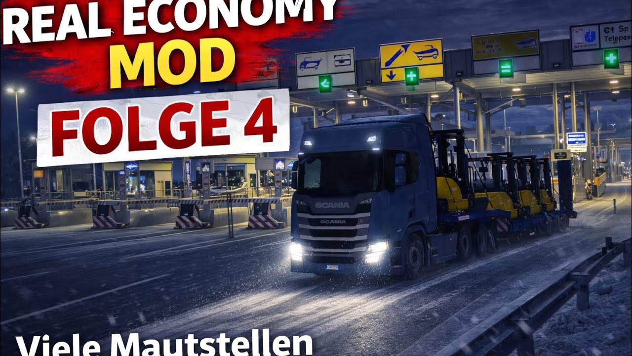 Nachtschicht in Italien 🇮🇹 katastrophale Mautstellen / Ets2 / Real Economy Mod #4 