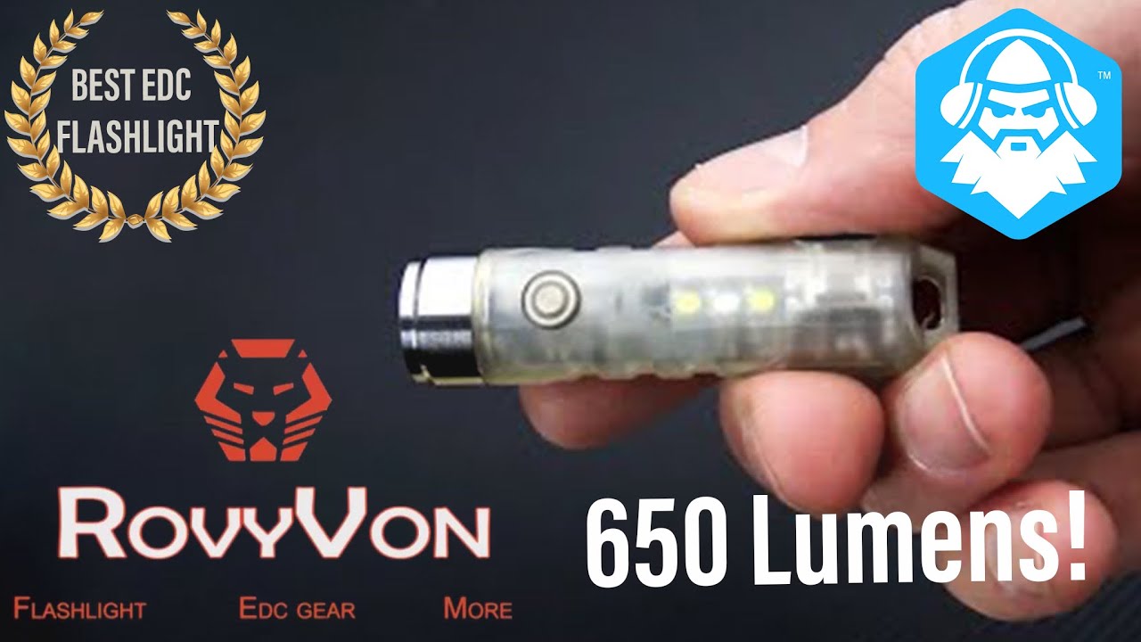 Rovyvon Aurora A5 EDC flashlight unboxing and testing