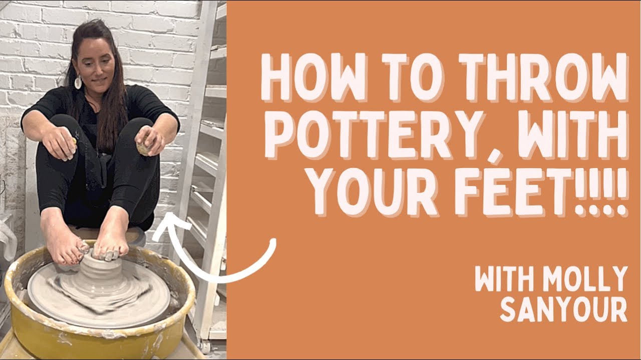 How to throw pottery, with your feet!!!