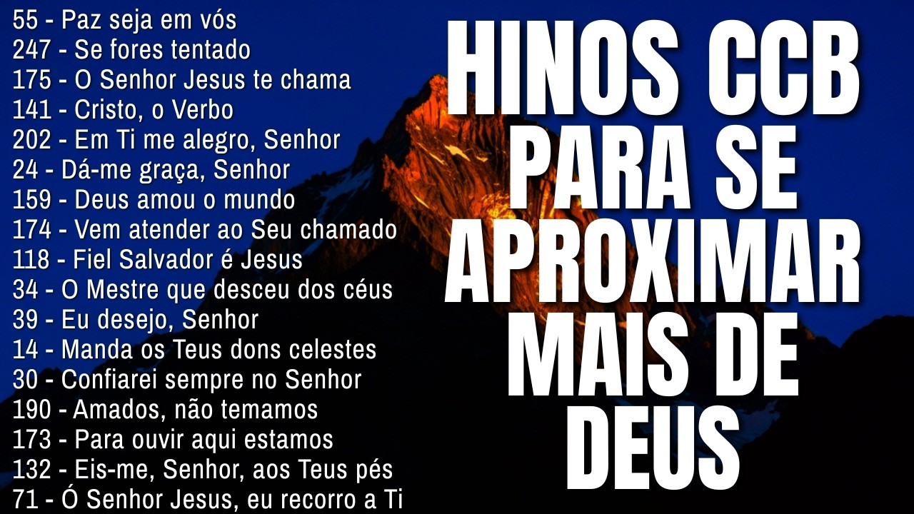 HINOS CCB CANTADOS ❤️ Coletânea do Hinário 5 Para Edificar a Alma 🎶 LINDOS HINOS CCB CANTADOS