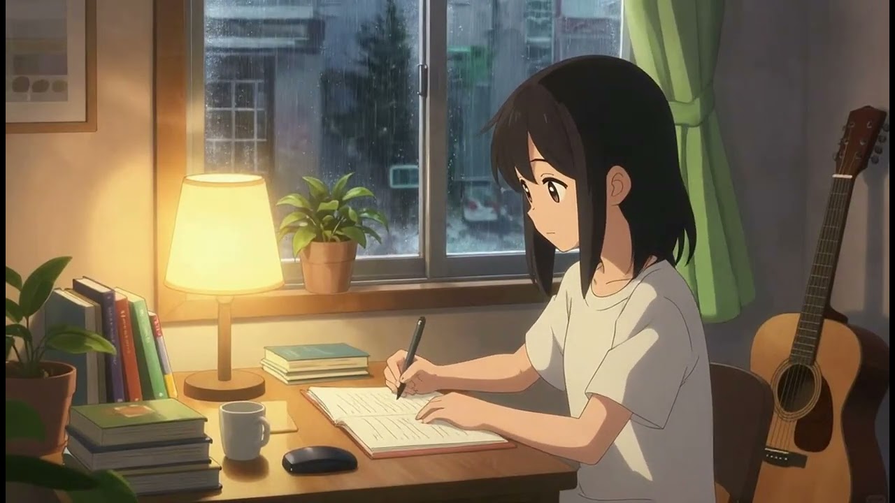 🌧️ Relaxing Lofi Rain Sounds | Soft Piano Nature Soundscape 🎹 | Perfect for Study & Chill (87 min)