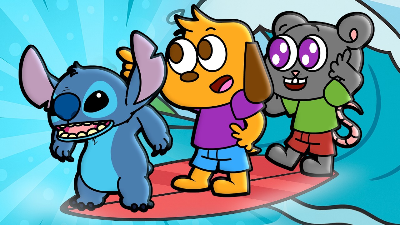 DOGO e RATCH com STITCH – Aventura com Alienígena! 👽 (Lilo & Stitch)