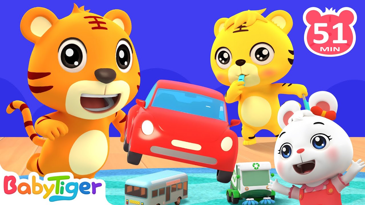 Color Cars 🚗🚌🚙🚜| + More Kids Songs🎶 | Nursery Rhymes | Kids Video - BabyTiger