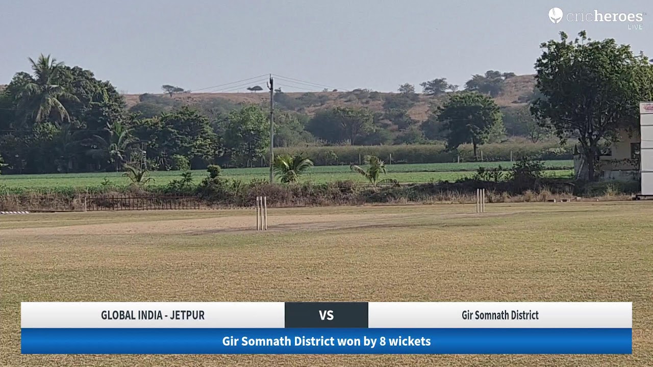 GLOBAL INDIA - JETPUR vs Gir Somnath District live cricket match | Individual live - Global India Da