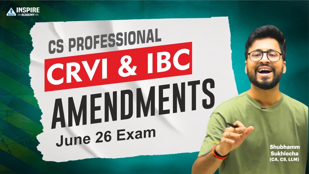 Изменения за июнь 2026 г. || CRVI и IBC || Шубхамм Сухлеча (CA, CS, LLM)