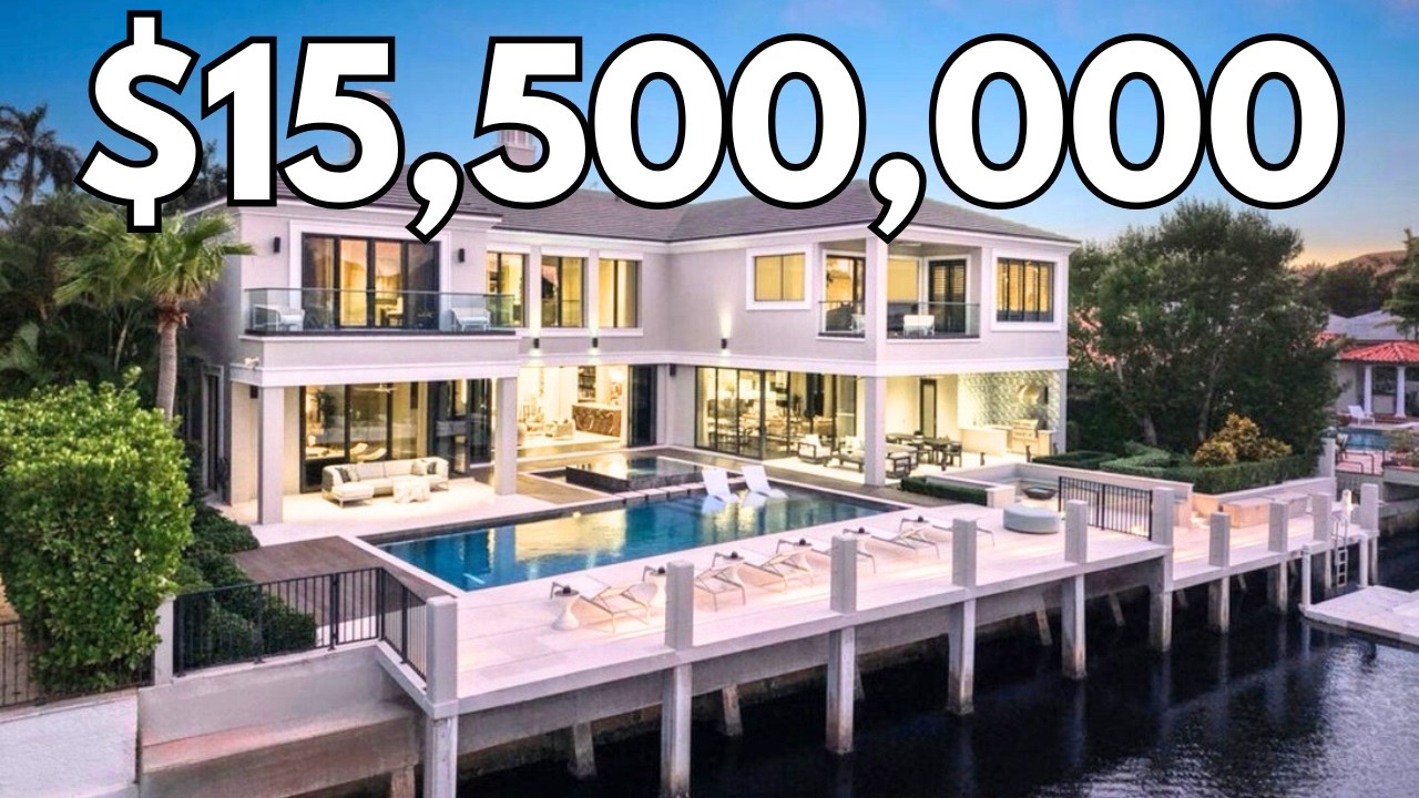 Inside a $15,500,000 Boca Waterfront Mansion with HIDDEN ROOMS! 🌊